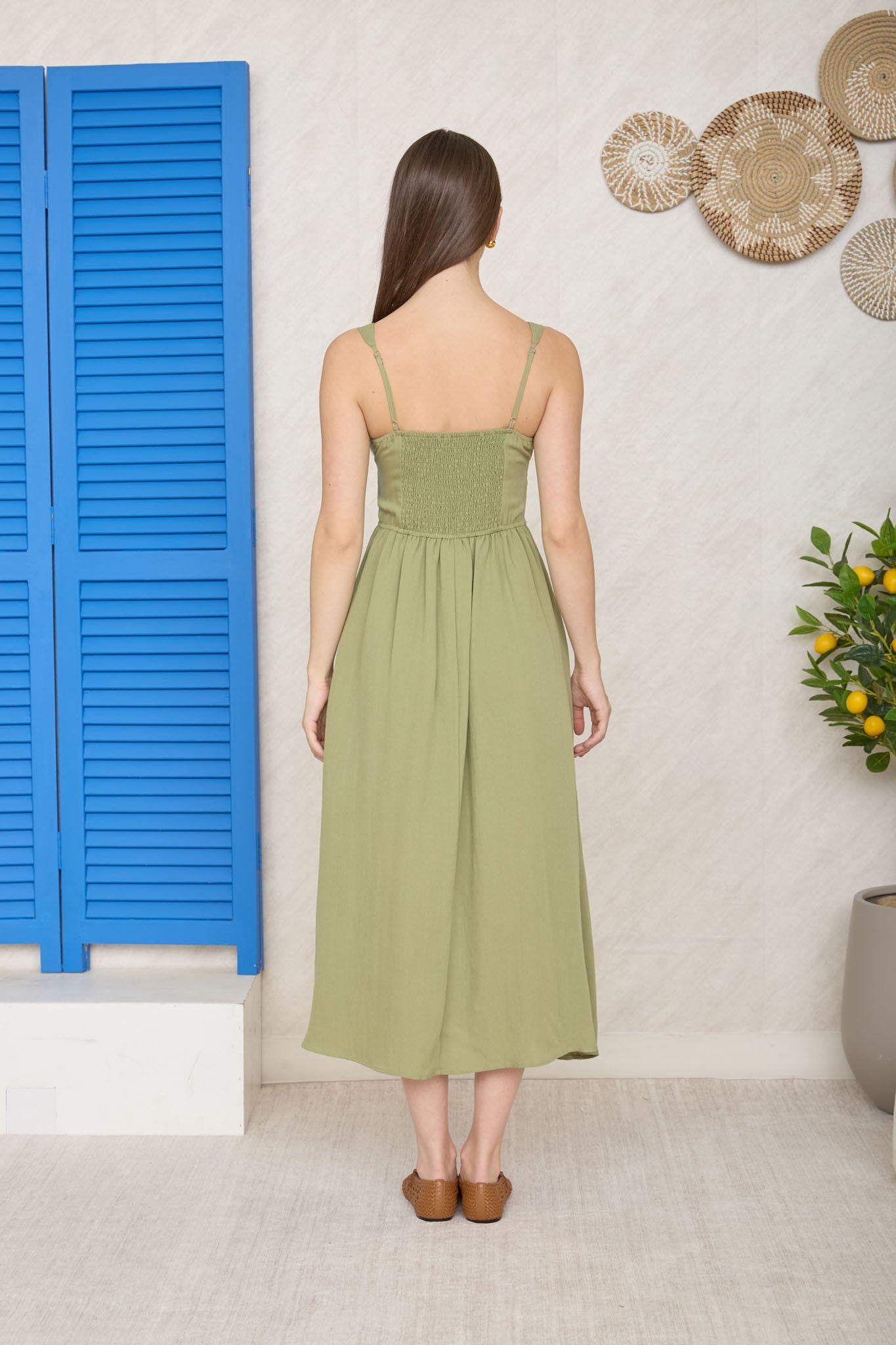 Flirty Knot Corset Midi Dress