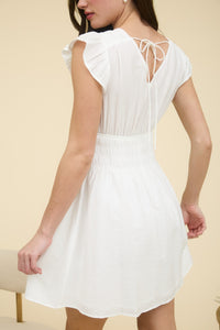 The Rosalie Ruffle Mini Dress