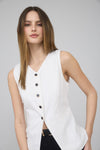 Coastal Linen Vest