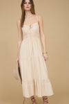Sunkissed Shirred Midi Dress