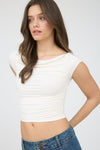 The Maren Ruched Crop Top