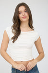 The Maren Ruched Crop Top