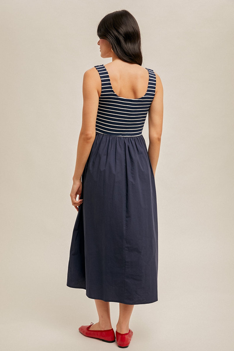 Stripe & Stroll Midi Dress