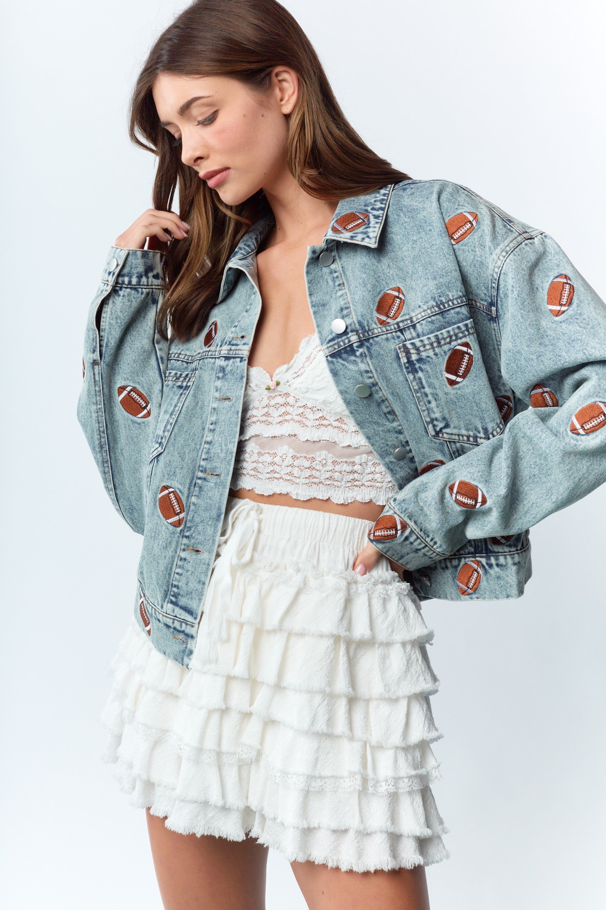 Football Fever Denim Jacket