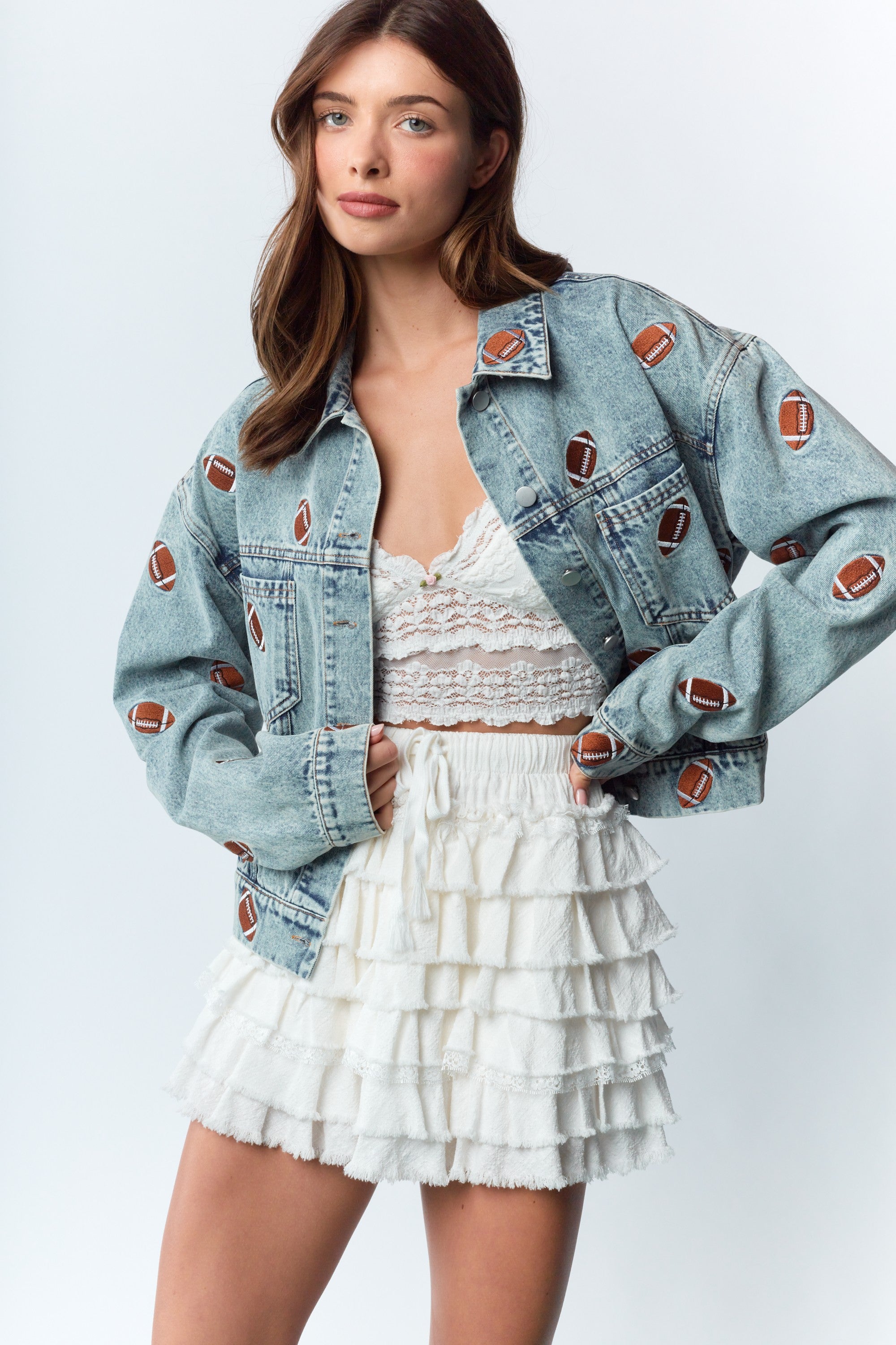 Football Fever Denim Jacket