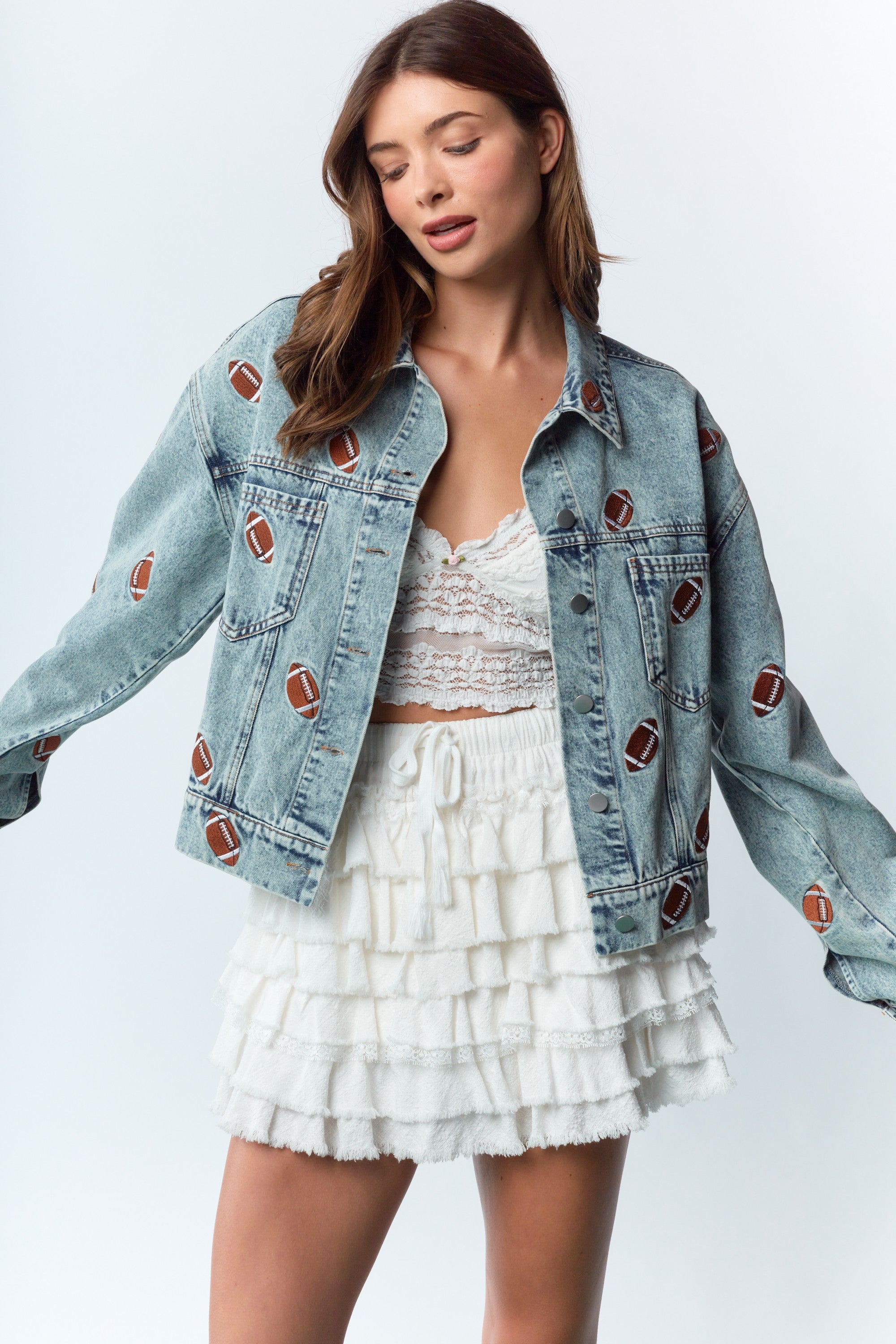 Football Fever Denim Jacket