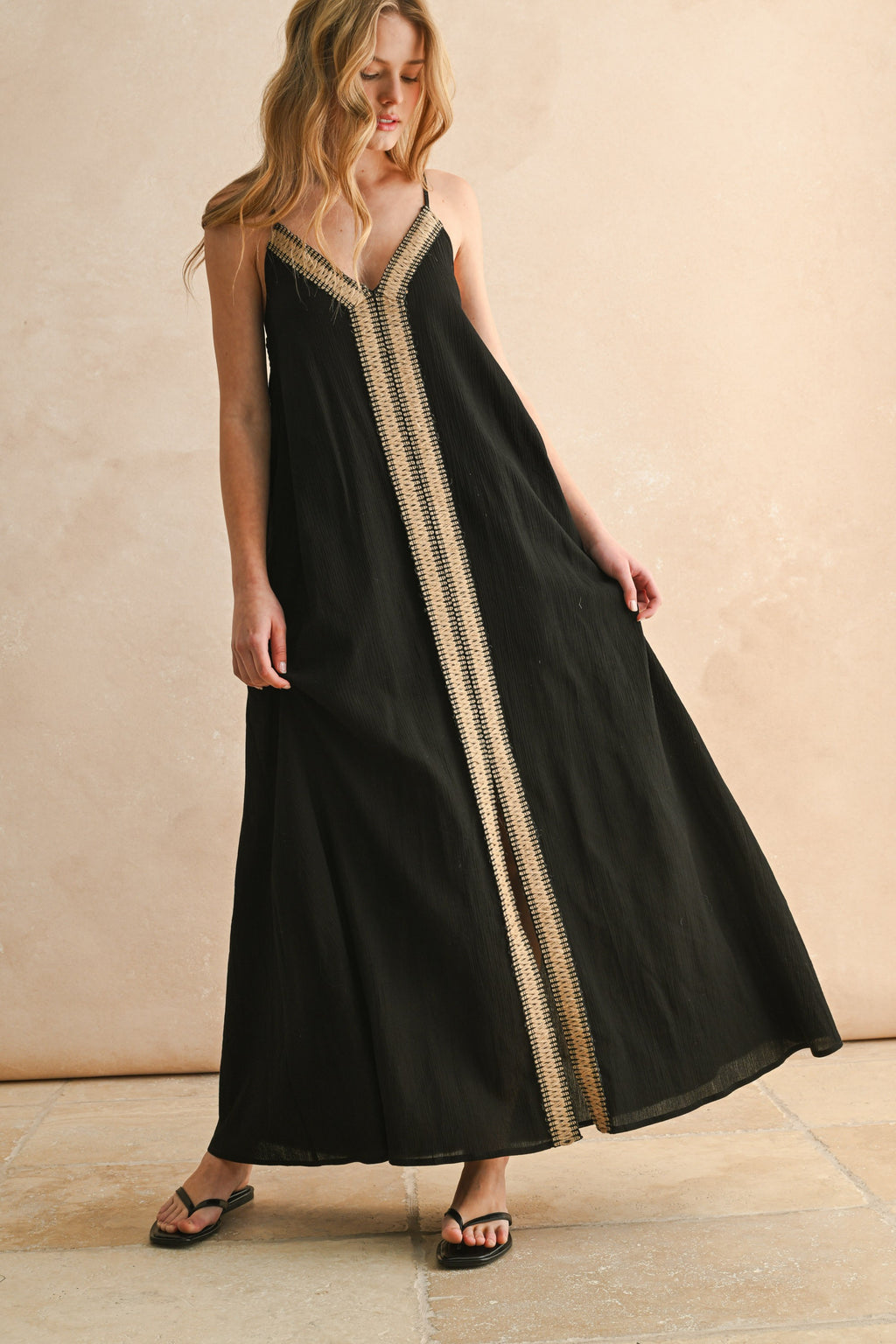 The Raffia Reverie Maxi Dress