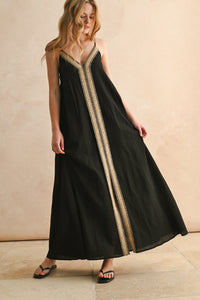 The Raffia Reverie Maxi Dress