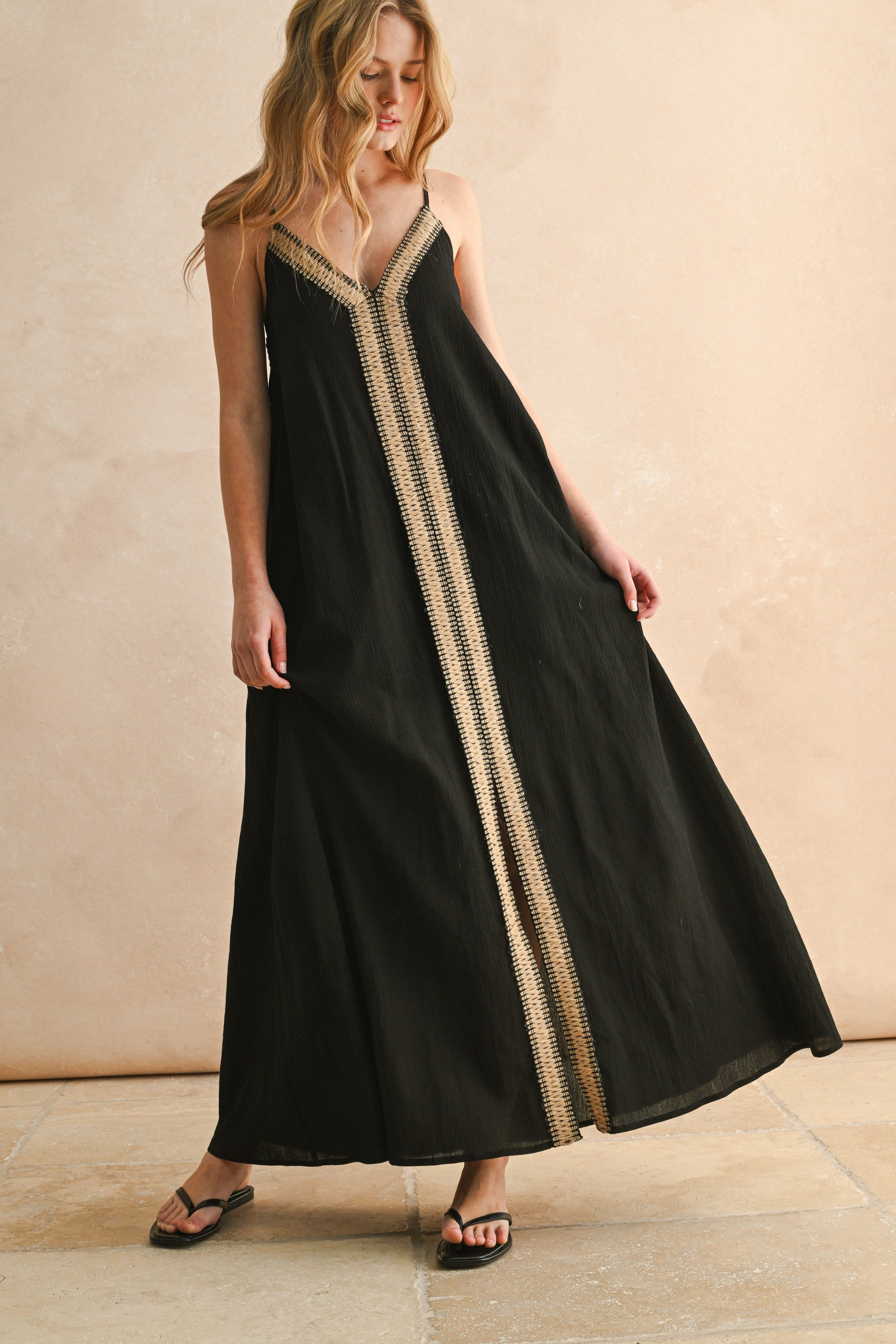 The Raffia Reverie Maxi Dress