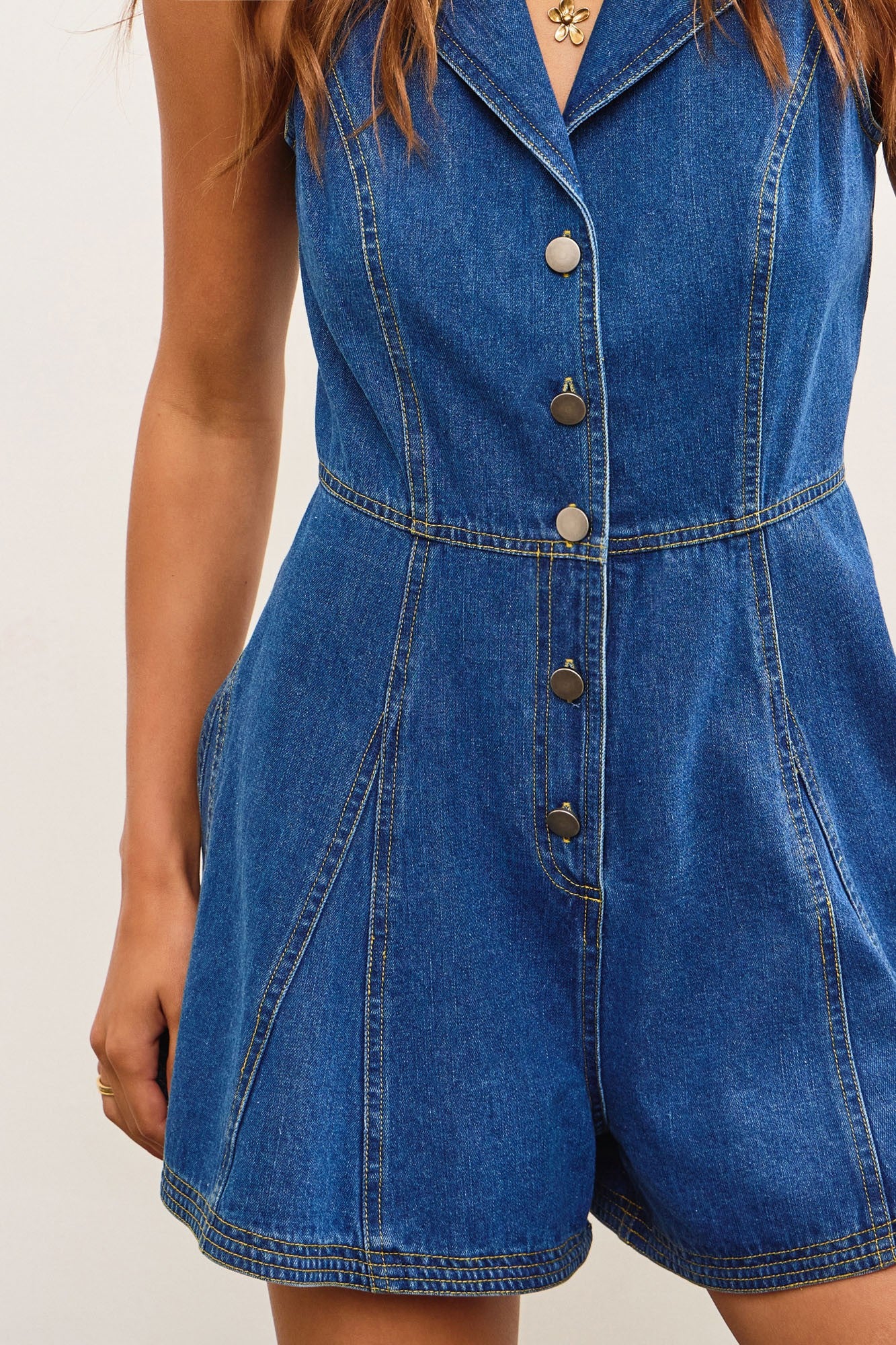 Cowgirl Crush Denim Romper