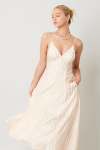 Vista Stripe Midi Dress