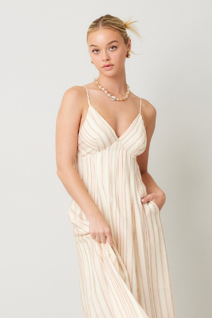 Vista Stripe Midi Dress