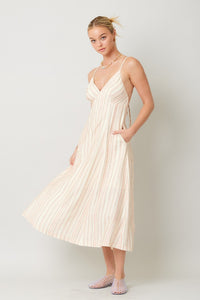 Vista Stripe Midi Dress