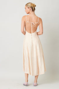 Vista Stripe Midi Dress