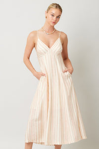Vista Stripe Midi Dress