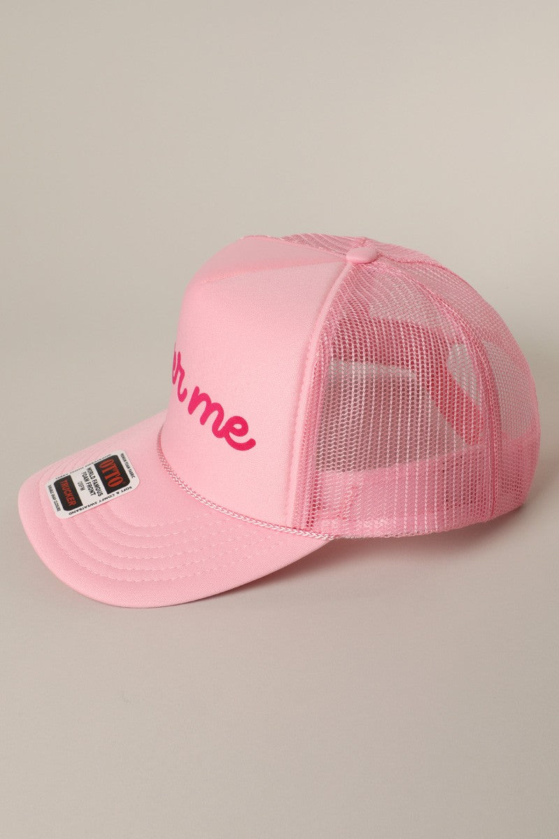 Beer Me Text Printed Trucker Hat