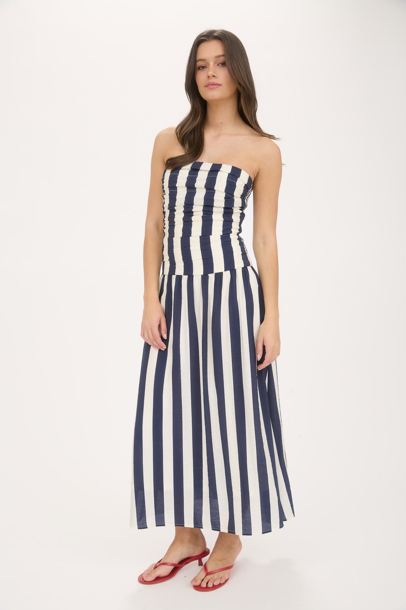 Vertical Vogue Midi Dress