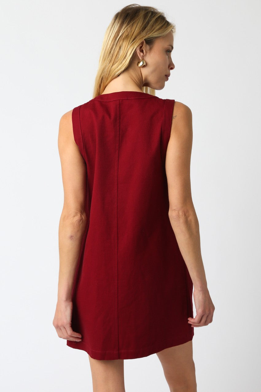 Karina Button Mini Dress