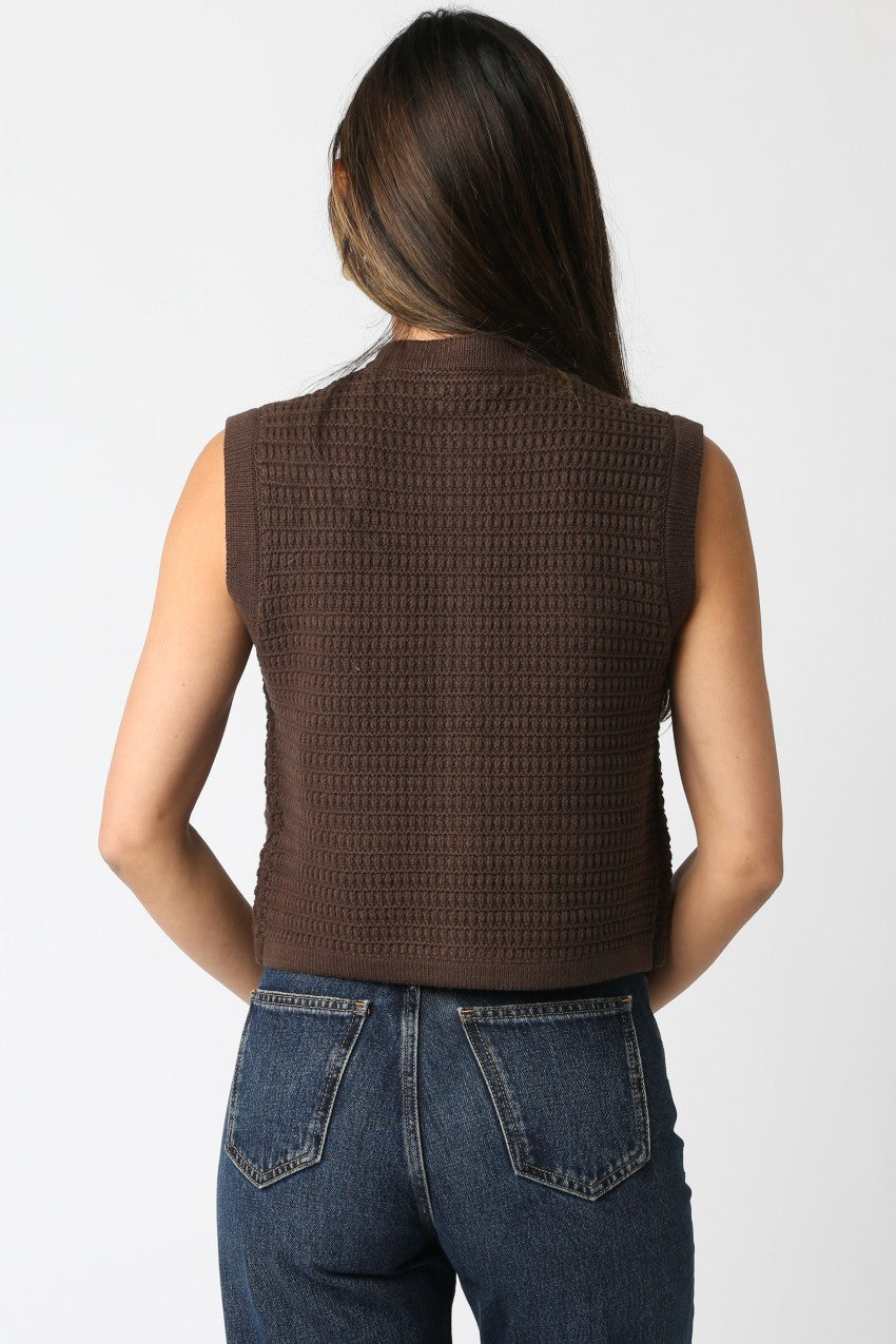 Selena Button Up Knit Vest