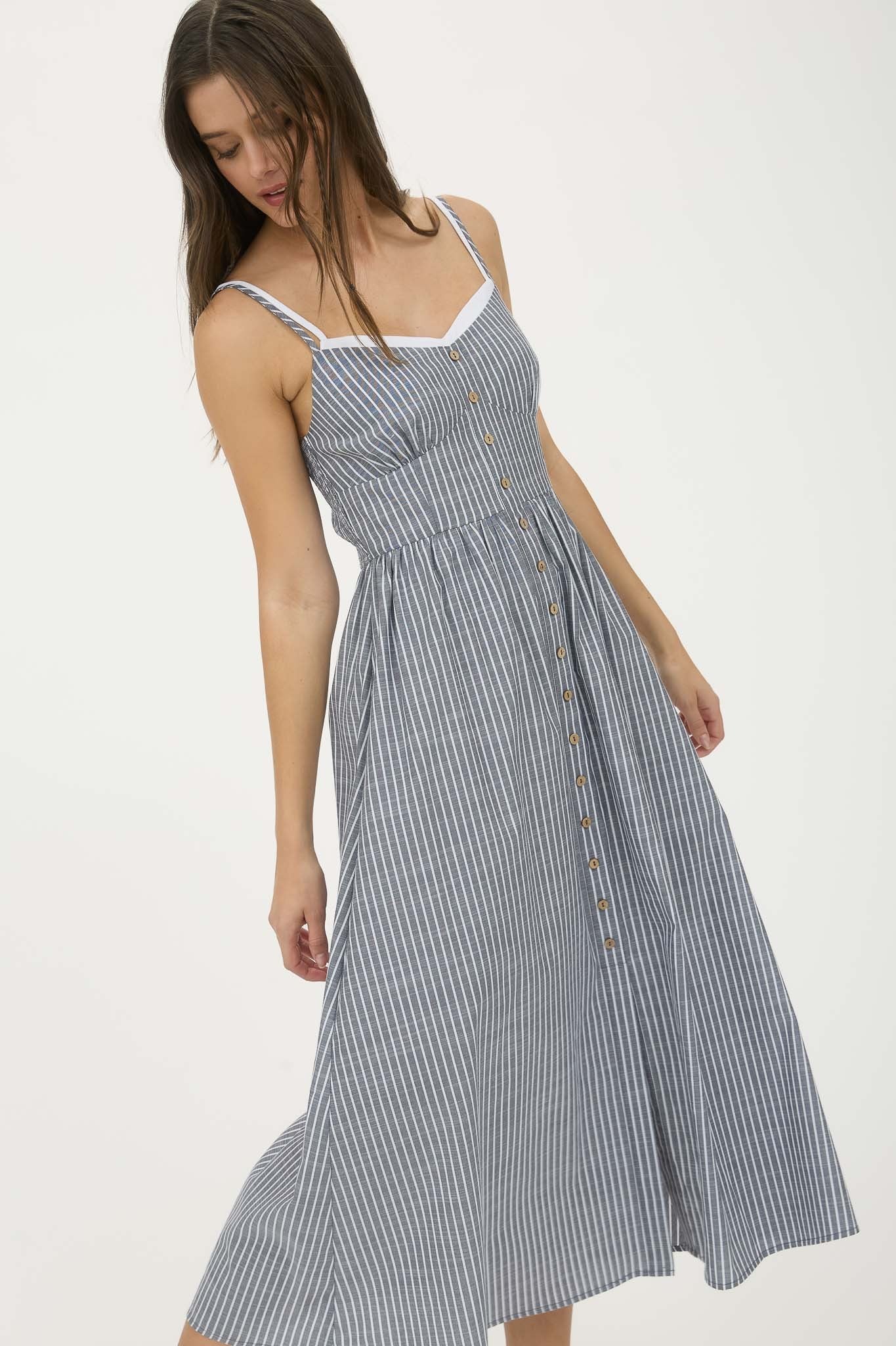 The Riviera Strap Midi Dress