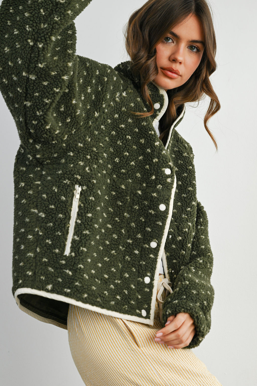 The Acorn Dot Sherpa Fleece