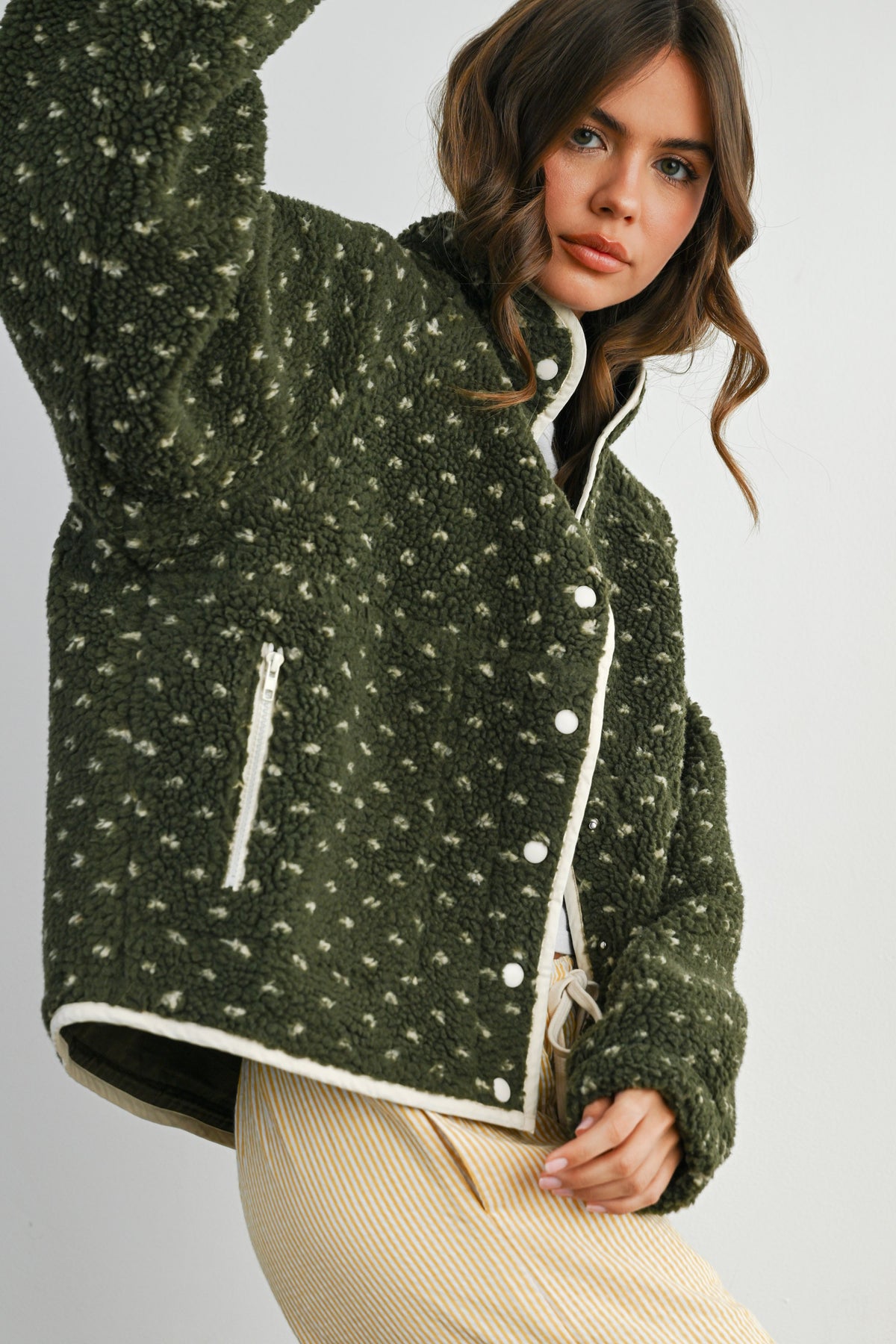 The Acorn Dot Sherpa Fleece