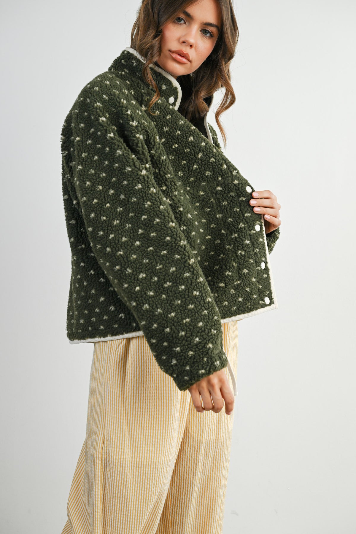 The Acorn Dot Sherpa Fleece