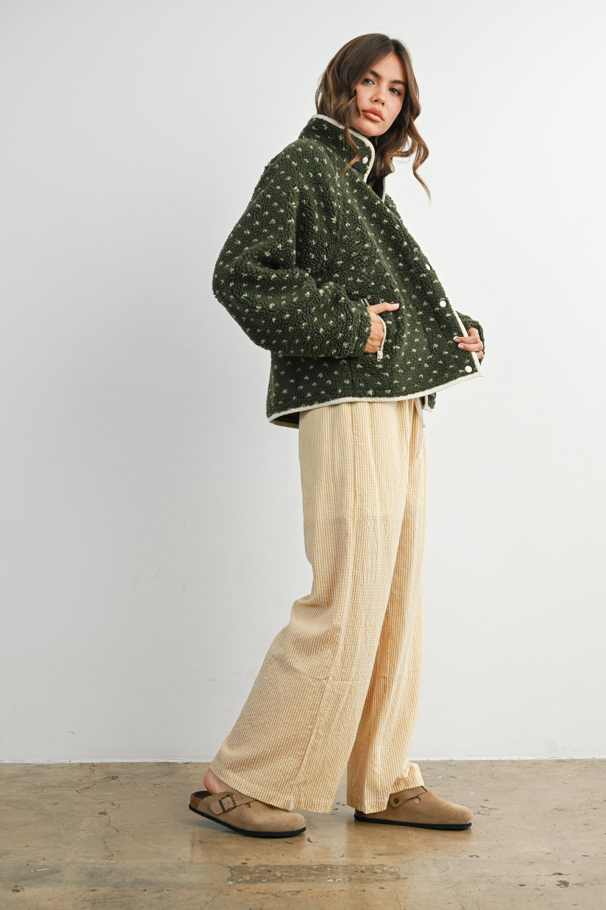The Acorn Dot Sherpa Fleece