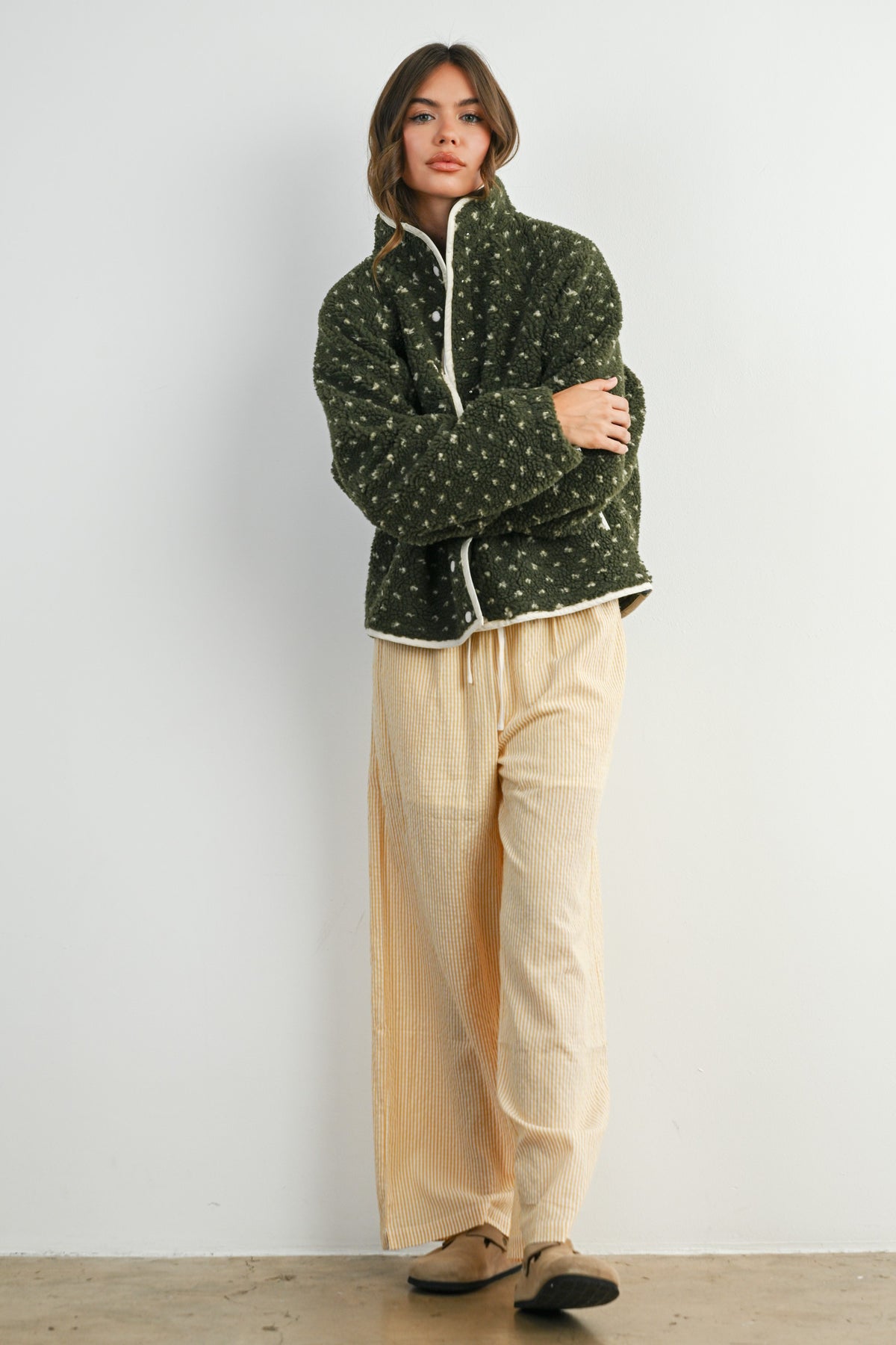 The Acorn Dot Sherpa Fleece
