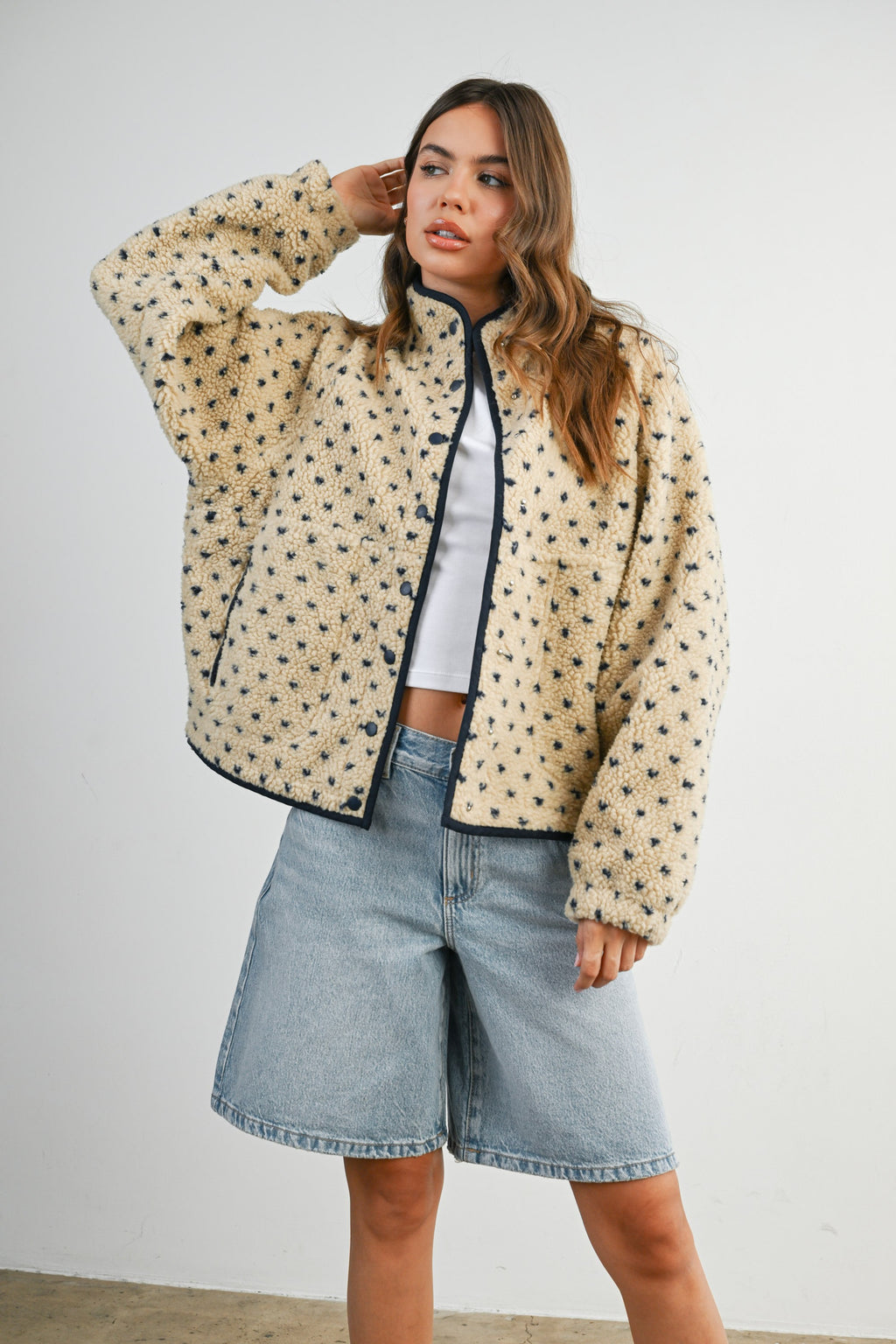 The Acorn Dot Sherpa Fleece