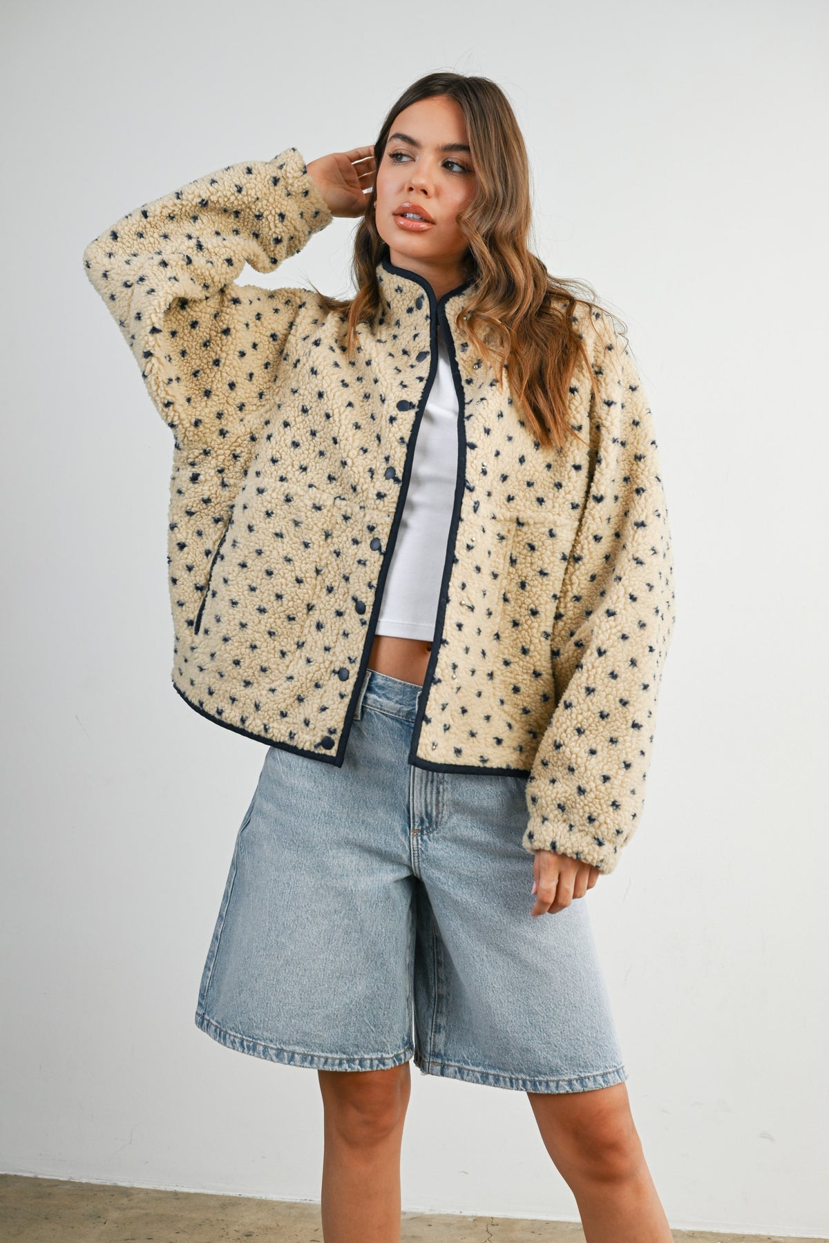 The Acorn Dot Sherpa Fleece