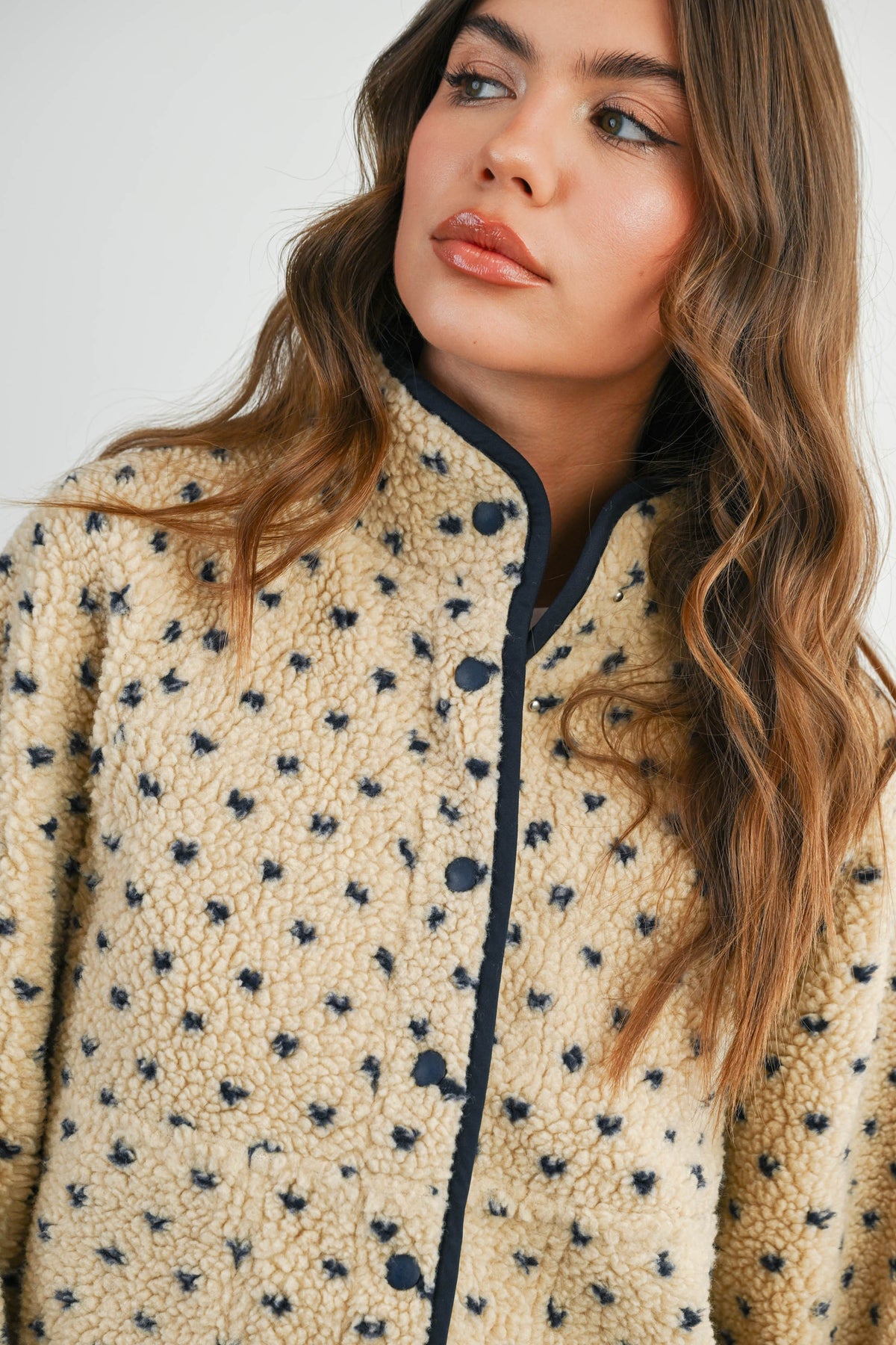 The Acorn Dot Sherpa Fleece