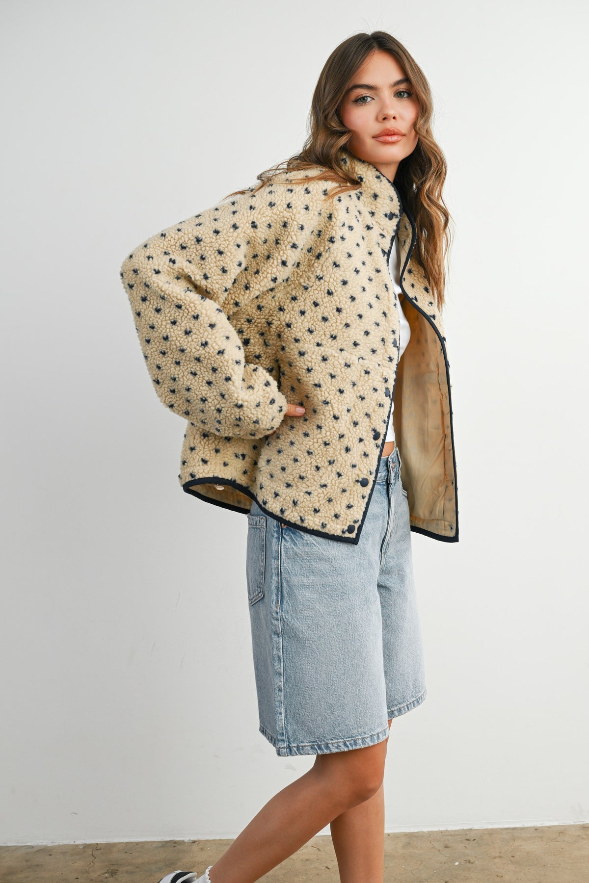 The Acorn Dot Sherpa Fleece