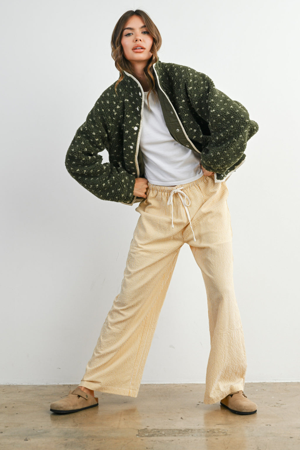 The Acorn Dot Sherpa Fleece