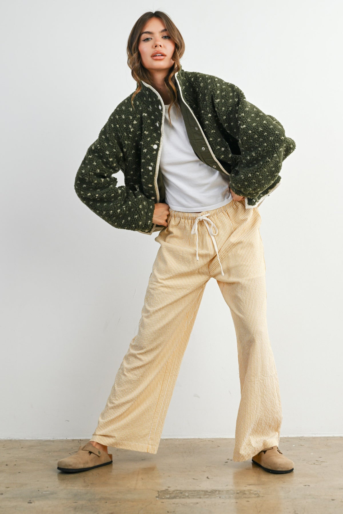 The Acorn Dot Sherpa Fleece