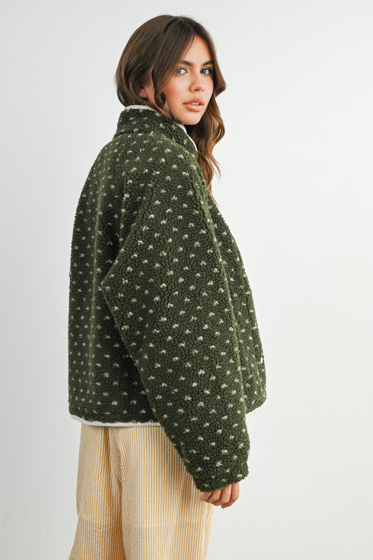 The Acorn Dot Sherpa Fleece