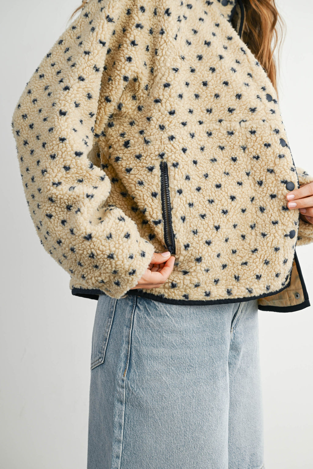 The Acorn Dot Sherpa Fleece