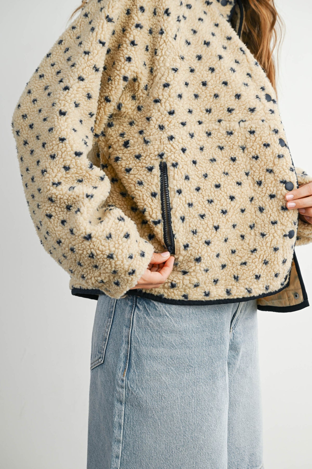 The Acorn Dot Sherpa Fleece