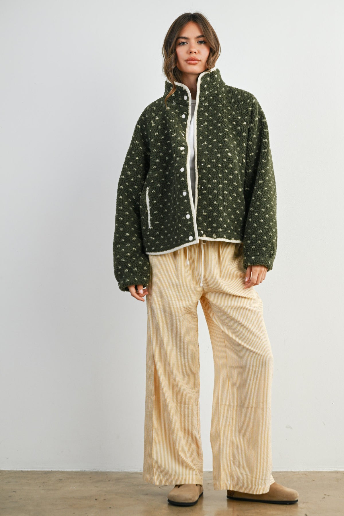 The Acorn Dot Sherpa Fleece