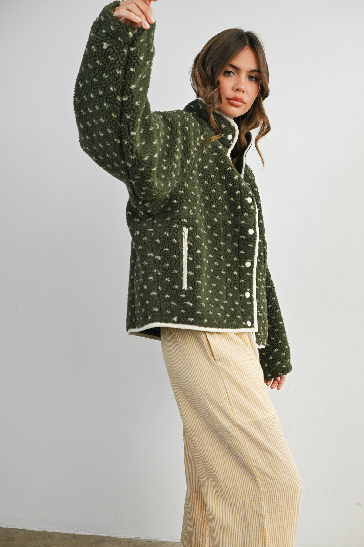 The Acorn Dot Sherpa Fleece