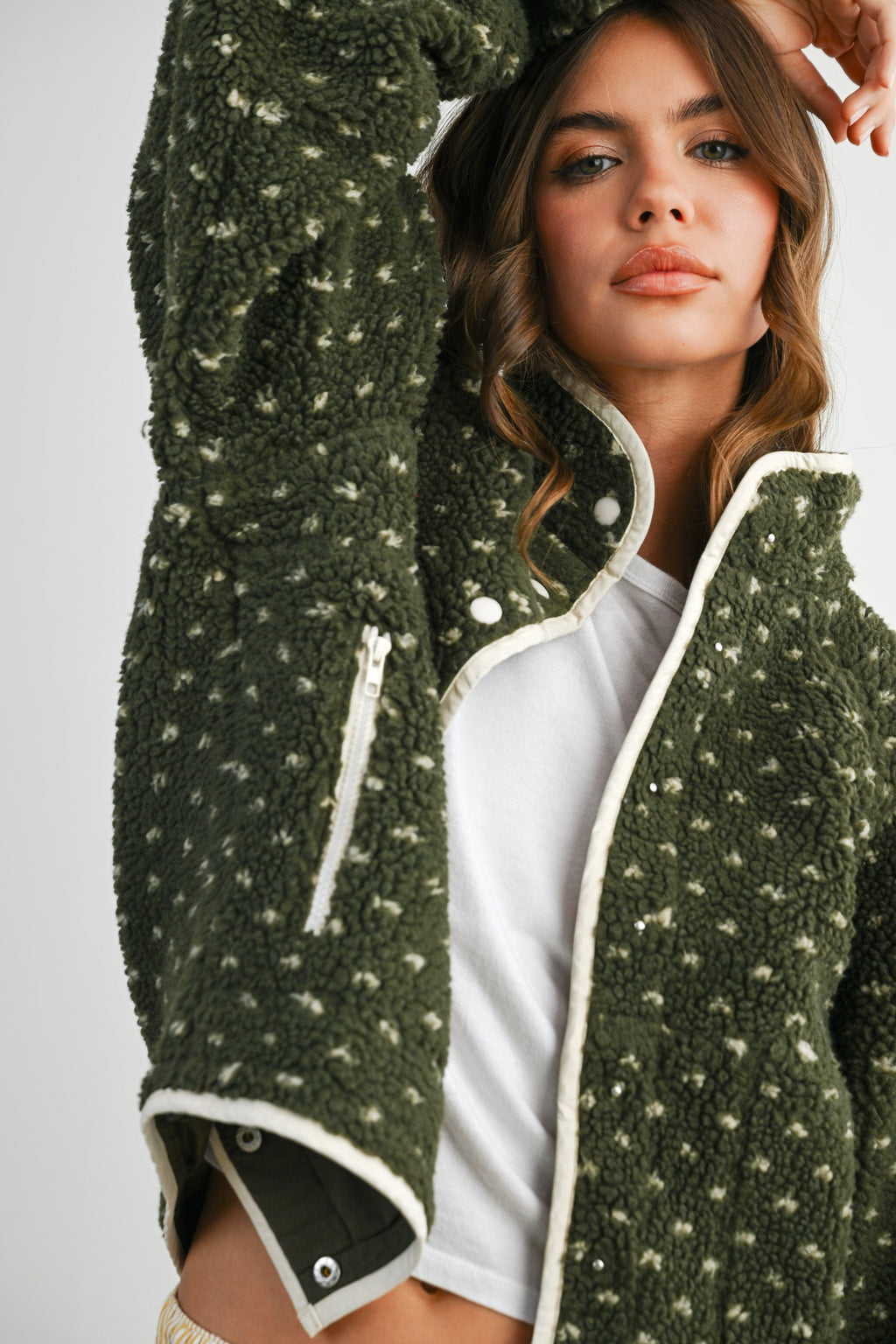 The Acorn Dot Sherpa Fleece