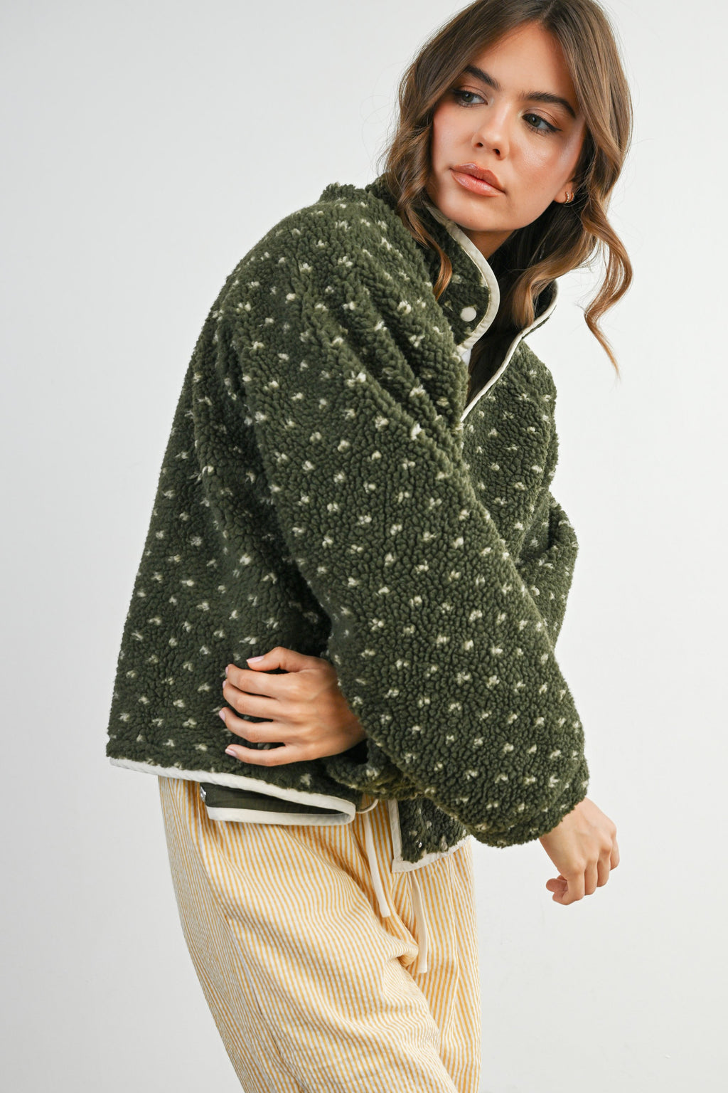 The Acorn Dot Sherpa Fleece
