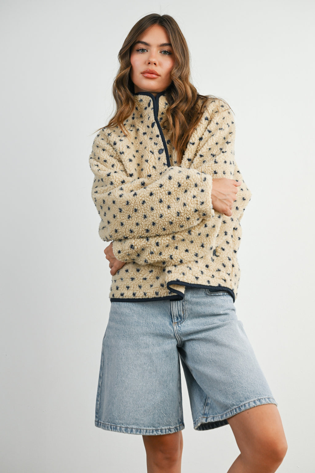 The Acorn Dot Sherpa Fleece