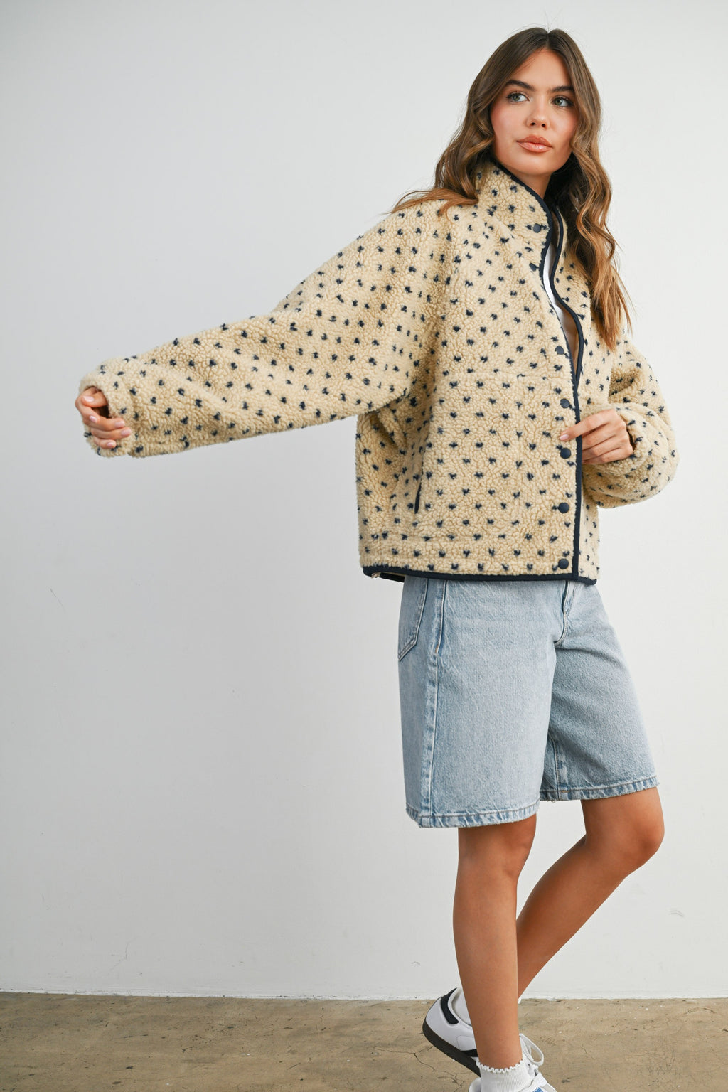 The Acorn Dot Sherpa Fleece
