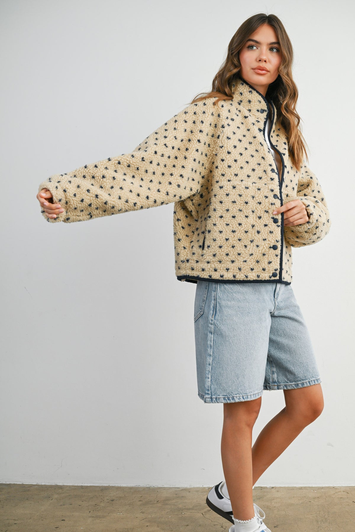 The Acorn Dot Sherpa Fleece