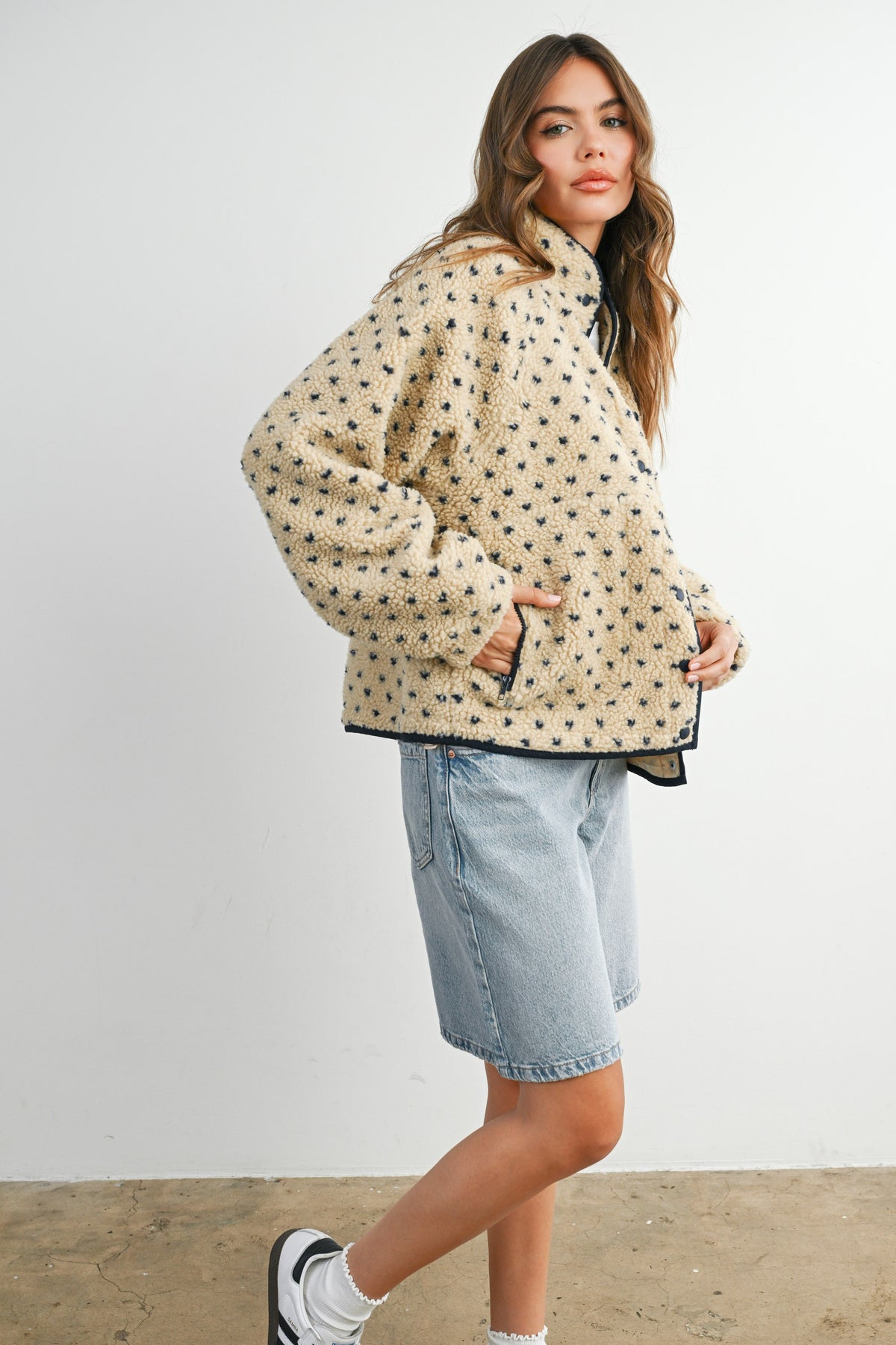 The Acorn Dot Sherpa Fleece