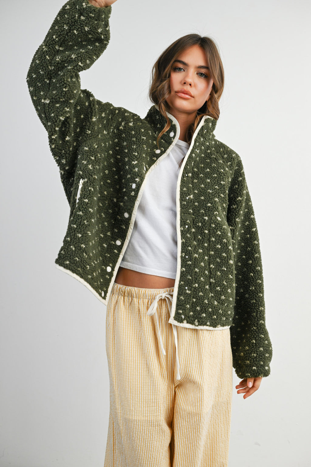 The Acorn Dot Sherpa Fleece