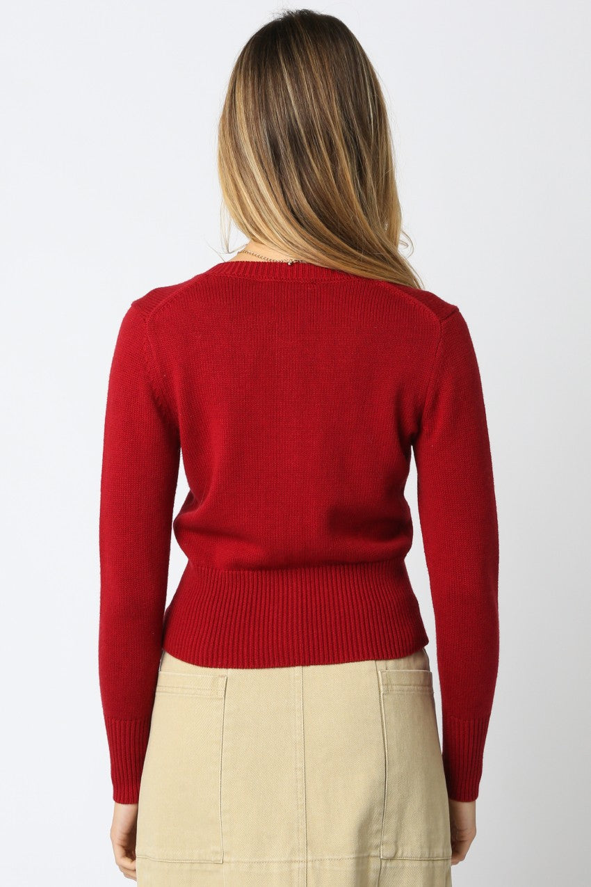 Mekalia Button Knit Top