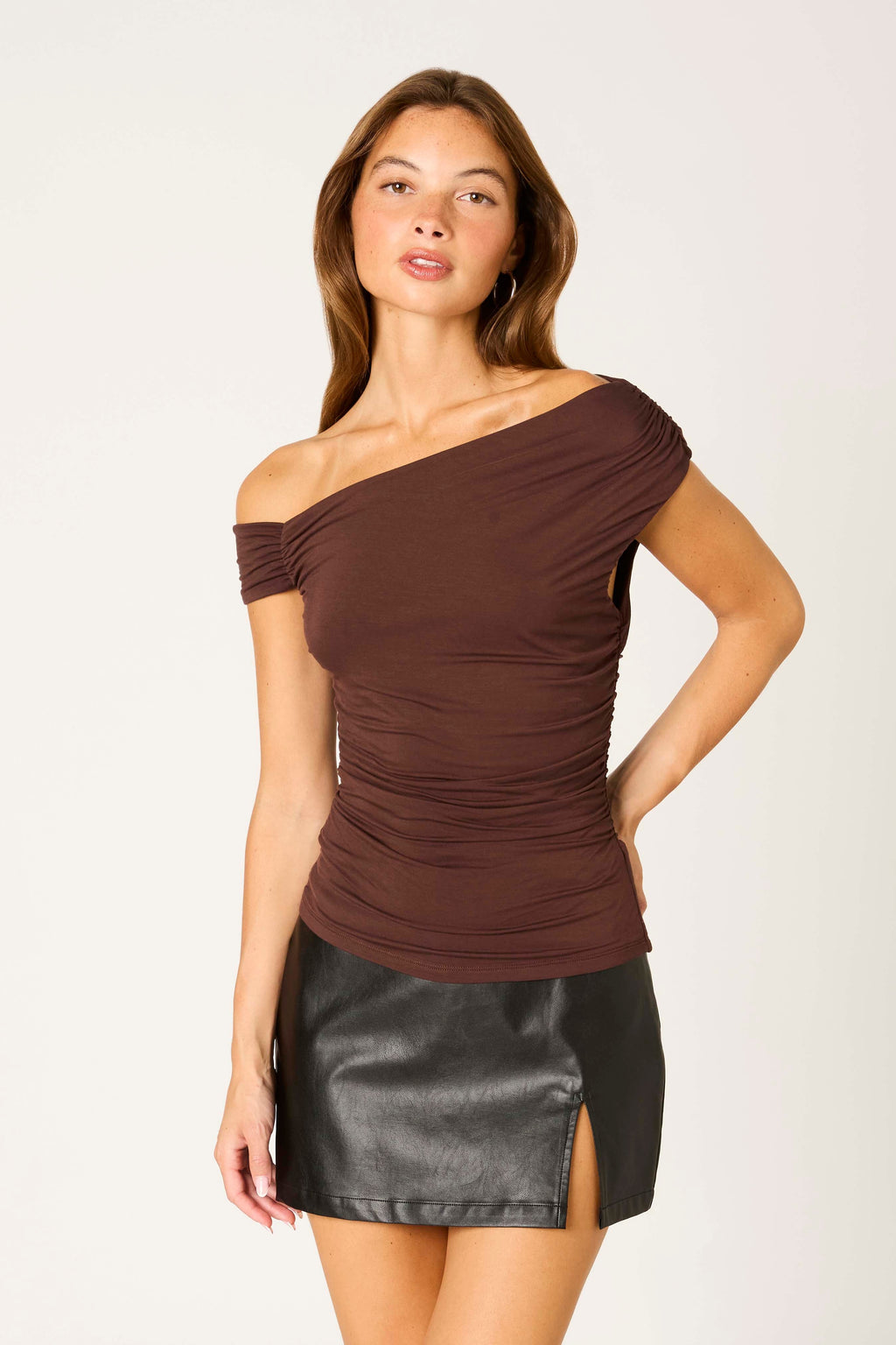 Fireside Drape Asymmetrical Top