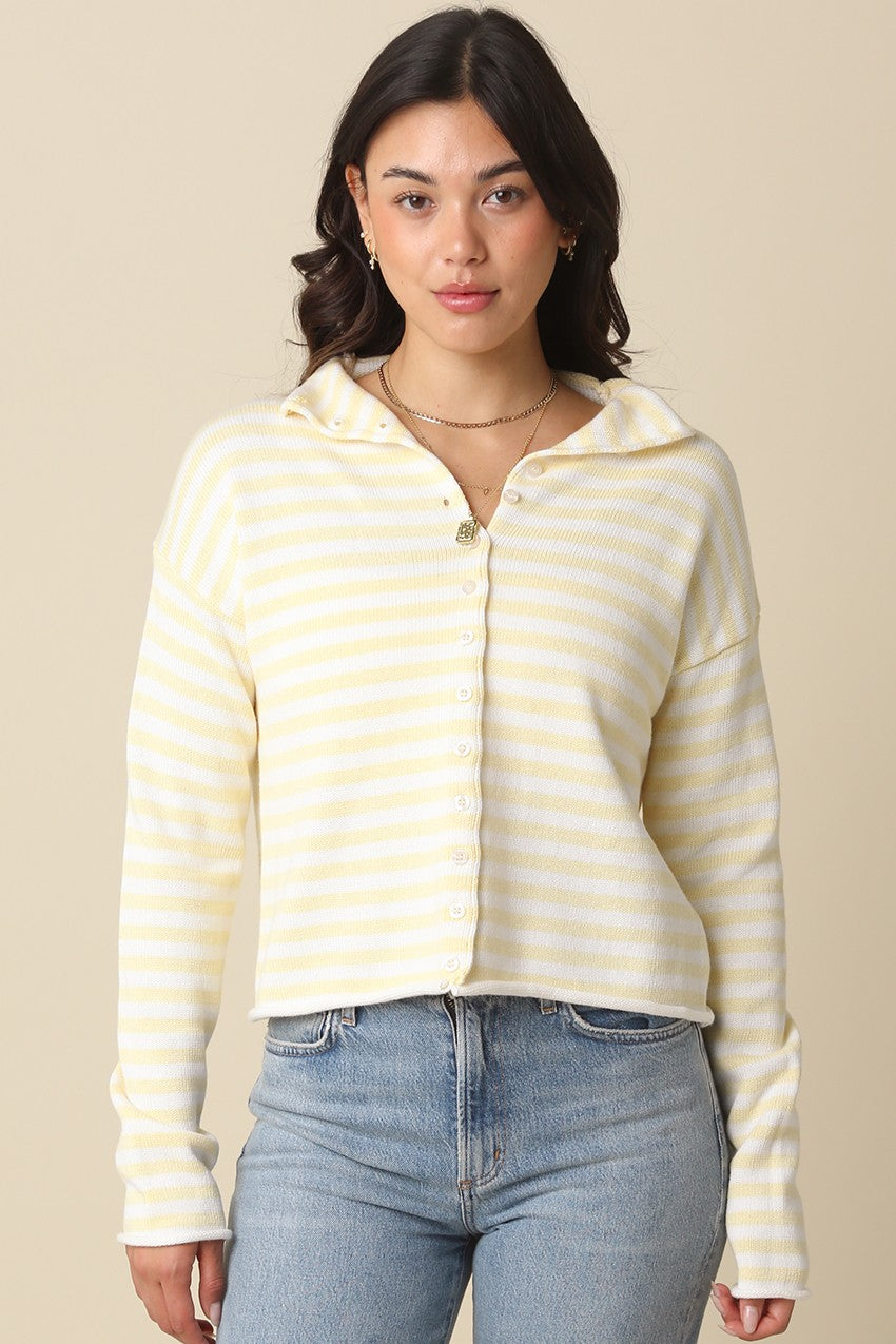 Elina Stripe Knit Top